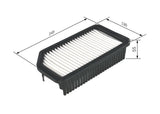 BOSCH Air Filter - Compatible with i20 (2008-2011), ix20 (2012-) and 2 more models — Air & Cabin Filters