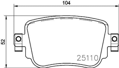 Brembo P85140 Brake Pad Rear VW Caddy Octavia A1 Golf 16 Passat 15 Polo 18 Seat Leon 13-16 — Brake Pads