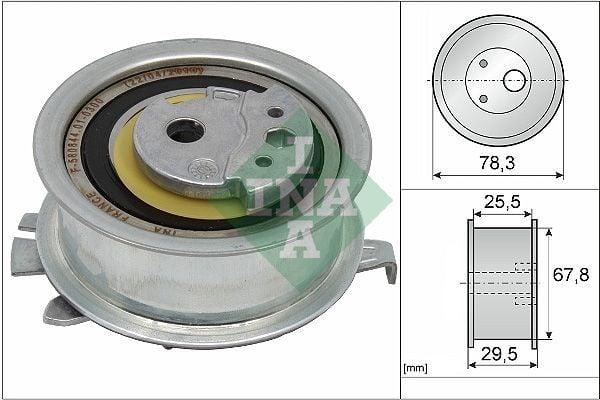 ina-timing-belt-tensioner-front-view, ina-timing-belt-tensioner-specifications INA 531082510 Timing Belt Tensioner - Fits 1.6TDI & 2.0TDI | Reliable Automotive Part INA Timing Belt Tensioner for 1.6TDI & 2.0TDI ina, timing-belt-tensioner, 1-6tdi, 2-0tdi, car-parts, automotive, mechanics, car-owners, engine-parts, ai-generated