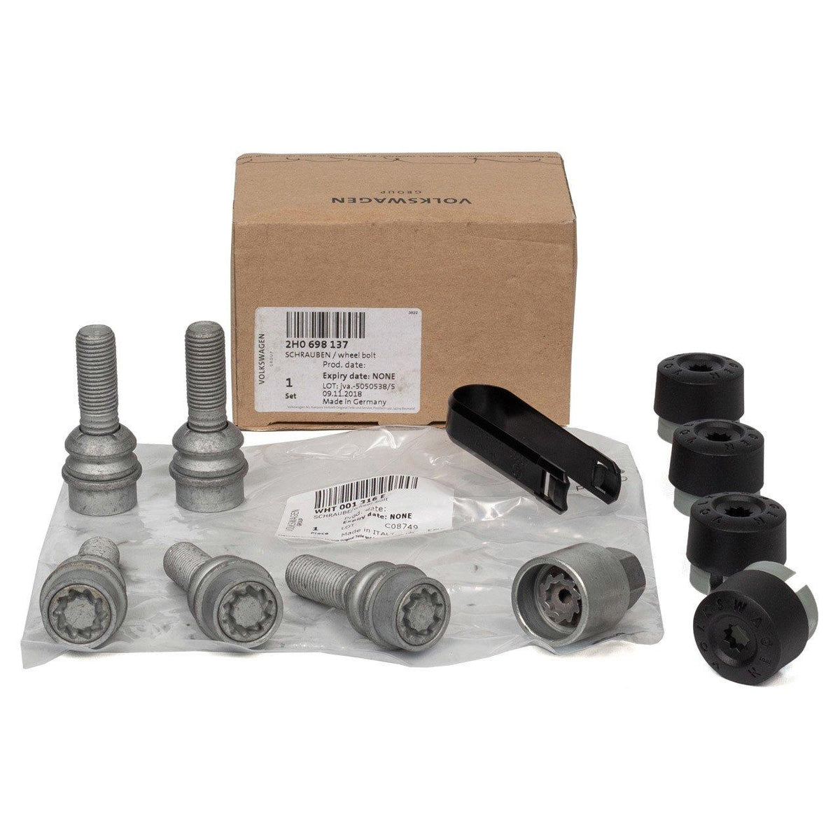 VAG 2H0698137 Volkswagen Transporter T5-T6 Coded (Kilitli) Lug Set — Handles, Locks & Latches