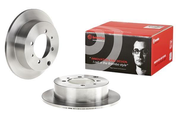 Brembo 08.8316.10 Brake Disc Rear Straight (262-4)-(Mıtsubsıhı Lancer 03 / 11 / Galant 92 / 00) | Set of 2