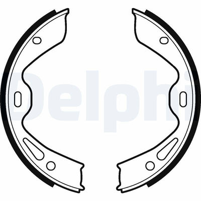 Delphi LS2120 Parking Brake Shoe Porsche Panamera 09 13 3.6 4.8 M 46.20 M 46.40 — Brake Cables & Hardware
