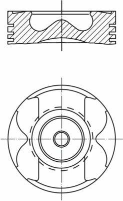 MAHLE piston set for Traffic III 1.6Dci - package, Technical specifications of MAHLE 4 piece piston set, Close-up view of MAHLE piston with cooling channels MAHLE Piston Set 021PI00125002 - 4 Pieces for 14 Traffic III 1.6Dci | 80.5 mm Diameter MAHLE Piston Set | 4-Piece for Traffic III 1.6Dci mahle, piston-set, traffic-iii-1-6dci, engine-parts, auto-repair, car-owners, mechanics, 4-piece-set, replacement-parts, ai-generated