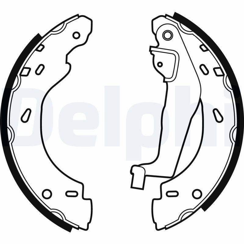 Delphi LS1910 Brake Pabucu Rear Smart Cabrio 0.6/0.7/0.8 01-04