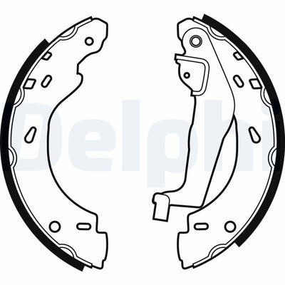 Delphi LS1910 Brake Pabucu Rear Smart Cabrio 0.6/0.7/0.8 01-04