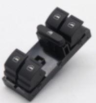 MGA 31299 Left Front Glass Switch-Quad (Skoda Fabia 11-15 Octavia 09-13) Green — Switches & Relays