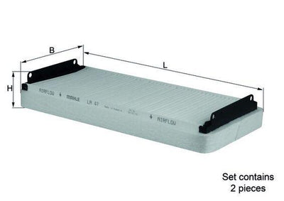 Mahle LA47-S Cabin Air Filter W202-210-220 Bm 95-06 — Air & Cabin Filters