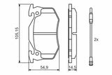 BOSCH Brake Pad Set - Compatible with Clio and Twingo — Brake Pads