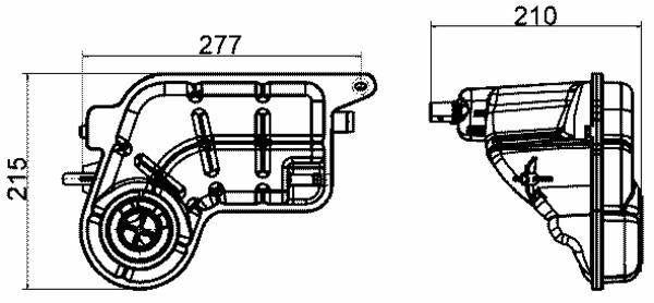behr radiator expansion tank vw a6 2005, front view of behr expansion tank, dimensions of behr expansion tank BEHR CRT20000S Expansion Tank - Radiator Replacement for VW A6 Owners | Size 10.91 x 4.02 x 8.46 in. BEHR CRT20000S Expansion Tank for VW A6 (2005+) behr, expansion-tank, vw-a6, radiator-replacement, car-accessories, cooling-system, auto-parts, vehicle-maintenance, car-owners, ai-generated