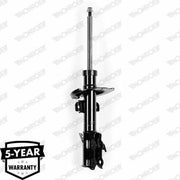 front right shock absorber for Mazda 2 by MONROE, MONROE G7401 in packaging, MONROE G7401 shock absorber specifications MONROE G7401 Front Right Shock Absorber for Mazda 2 (2008) - Reliable Performance & Quality | 1 Piece MONROE G7401 Front Right Shock Absorber - Mazda 2 monroe, shock-absorber, mazda-2, car-parts, suspension-system, car-owners, automotive-repair, performance-parts, 1-piece, ai-generated