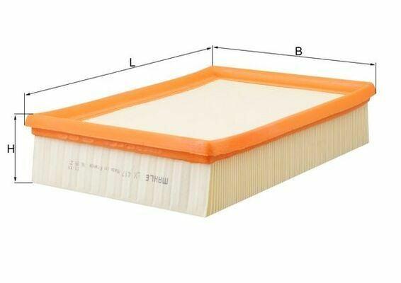 MAHLE LX417 Air Filter - Compatible with Caddy II, Polo III — Air & Cabin Filters