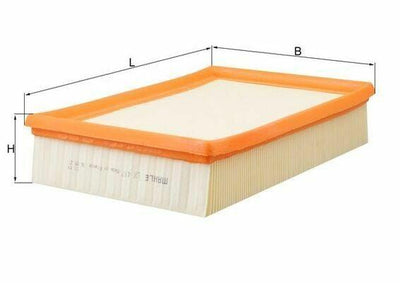 MAHLE LX417 Air Filter - Compatible with Caddy II, Polo III — Air & Cabin Filters