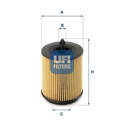 UFI Oil Filter 25.024.00 - Compatible with Various Models — Oil Filters