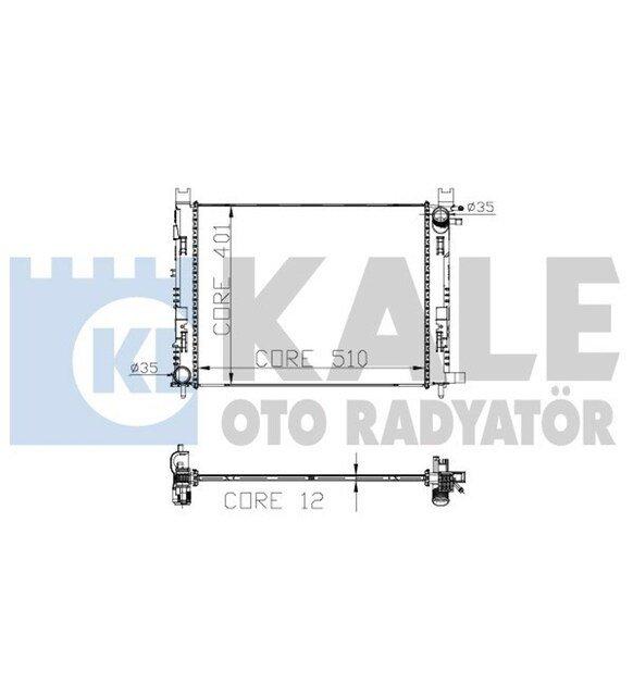 Kale 0518591AB Su Radiator Renault Clio IV/Captur/Dacia Dokker-Duster-Logan-Sandero 12mm — Radiators & Fans