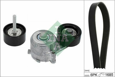 INA Timing Belt Kit - Timing Belt Tensioner Set for Opel Astra J K & Insignia A B 1.6 — Pulleys & Tensioners