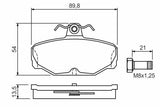 BOSCH Brake Pad - Rear Brake Pads for Scorpio, Granada, and Sierra