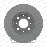 FERODO Front Brake Disc DDF447C - Ventilated, 240mm, for Honda Civic (1992-2000) — Brake Rotors & Drums