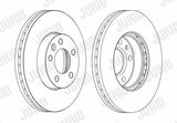 JURID Brake Disc 562234JC-1 - 308 mm Ventilated Disc for VW T5 & T6 — Brake Rotors & Drums