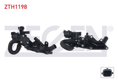 Zegen ZTH1198 Thermostat with Switch 83 C Renault Clio IV 0.9 TCE-1.2 TCE 2012-/ Megane III 1.2 TCE — Water Pump & Thermostat
