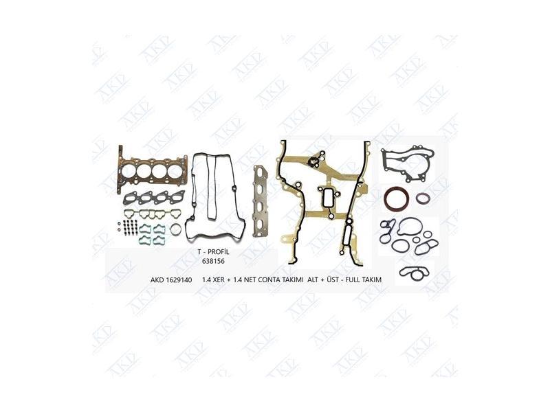 AKD 1629140 Set Gasket Upper + Alt 1.4 Net Xer Astra J Meriva B Cruze Insignia 638156 — Gaskets & Seals