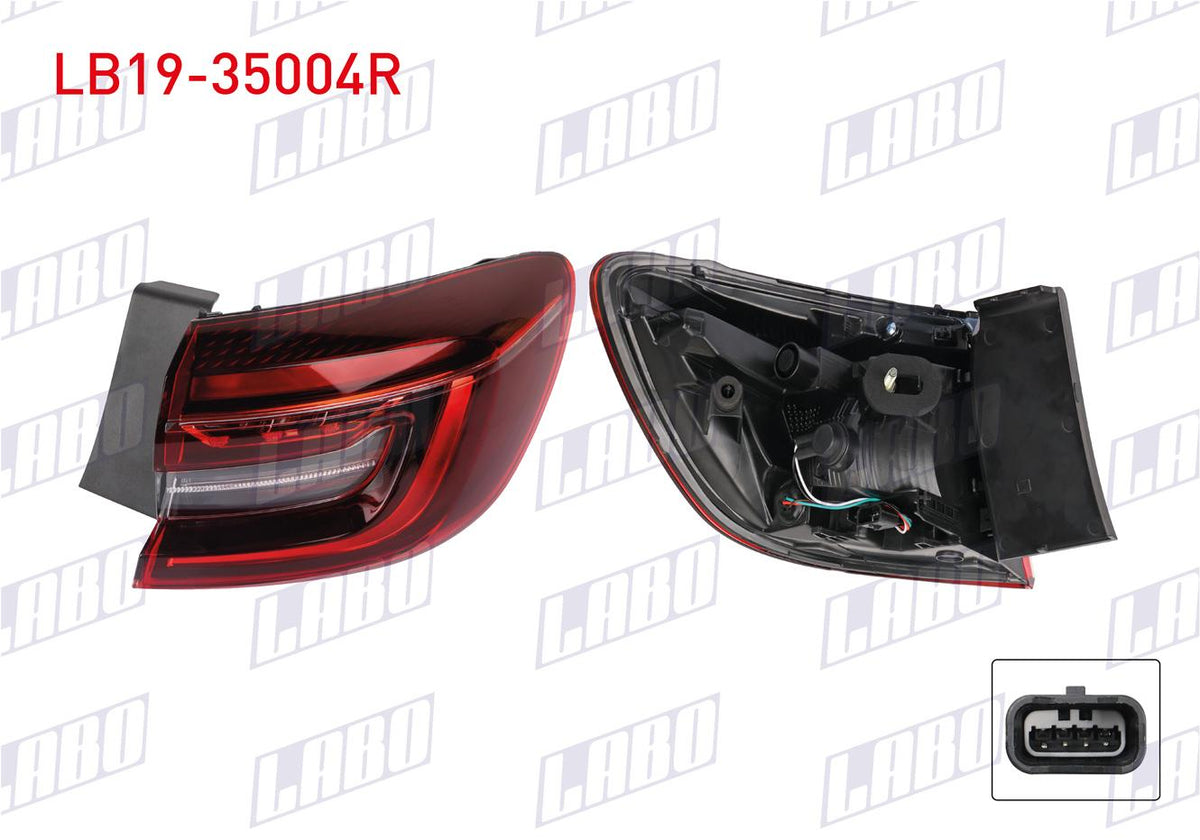 LABO LB19-35004R Tail Lamp Right Outer Renault Clio V Touch 2021 — Tail, Signal & Reflectors