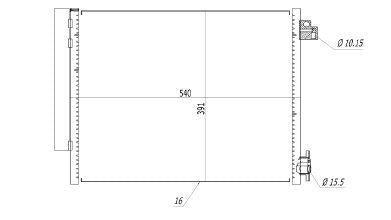 MGA 82241 A/C Condenser (Renault: Captur-Clio IV-Clio Grandtour / Dacia: Dokker-Duster-Logan II-Lo — Condensers & Evaporators