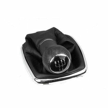 Volkswagen Golf Shift Knob & Boot - Chrome Thick Style for 1998-2004 Models — Transmission Parts