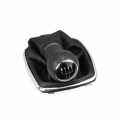 Volkswagen Golf Shift Knob & Boot - Chrome Thick Style for 1998-2004 Models — Transmission Parts