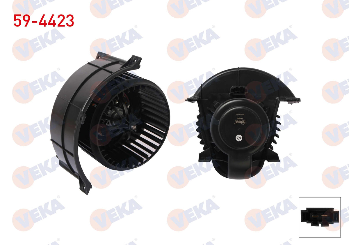 Veka 59-4423 Heater Motor Volkswagen Amarok (2Ha) 2010-/ Touareg (7La) 2002-2010 / Porsche Cayenne (9Pa) 20 — Heater & Blower