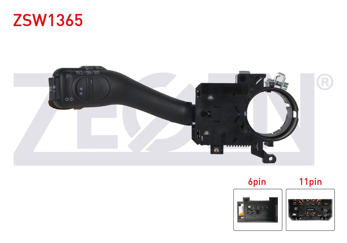 Zegen ZSW1365 Headlight Turn Signal Kumanda Arm Speed Sabıtleyıcılı 17 Pin Golf IV-Bora-Fabia-Oct — Tail, Signal & Reflectors