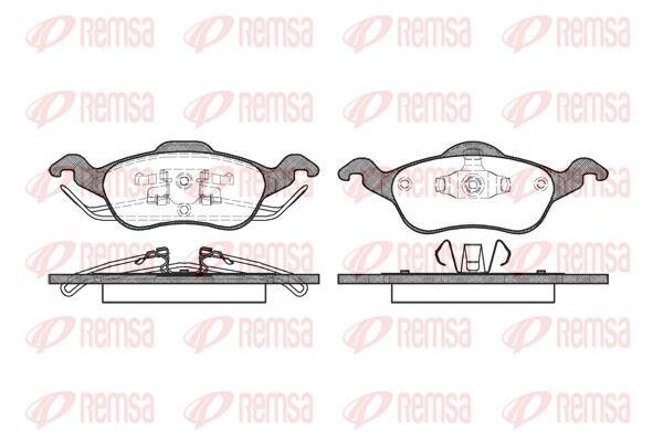 REMSA 0691.00 Brake Pad Focus I Daw. Dbw. Dfw. Dnw 10 98 — Brake Pads