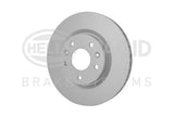 HELLA Pagid Brake Disc 8DD355122-791 - Ventilated Front Discs for Renault Kadjar & Nissan Qashqai — Brake Rotors & Drums