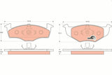 TRW GDB1306 Front Brake Pads for Golf III (1H1 & 1H5)