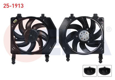 Veka 25-1913 Fan Motor with Shroud Ford Fiesta IV 1.25 I 16V-1.3i-1.4i 16V-1.6i 16V-1.8 D 1995-200 — Motors, Pumps & Antennas