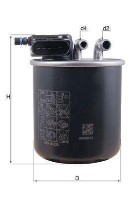 Mahle KL942 Diesel Filter 13-A-Series (W176) B-Series (W242-W246) — Fuel Delivery
