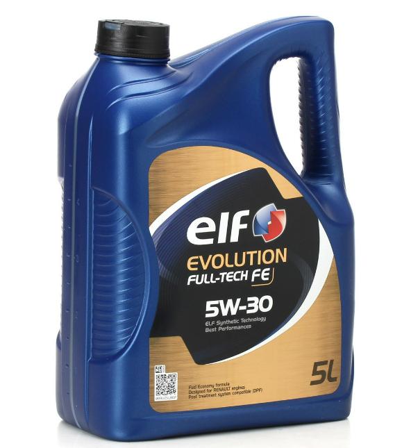 Total 221267 Elf Evolution Full Tech Fe Renault RN 0720 Approved Motor Oil 5 Litre Particulate — Fluids & Chemicals