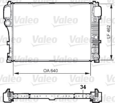 VALEO 735298 Aluminum Radiator - W221 Series — Radiators & Fans