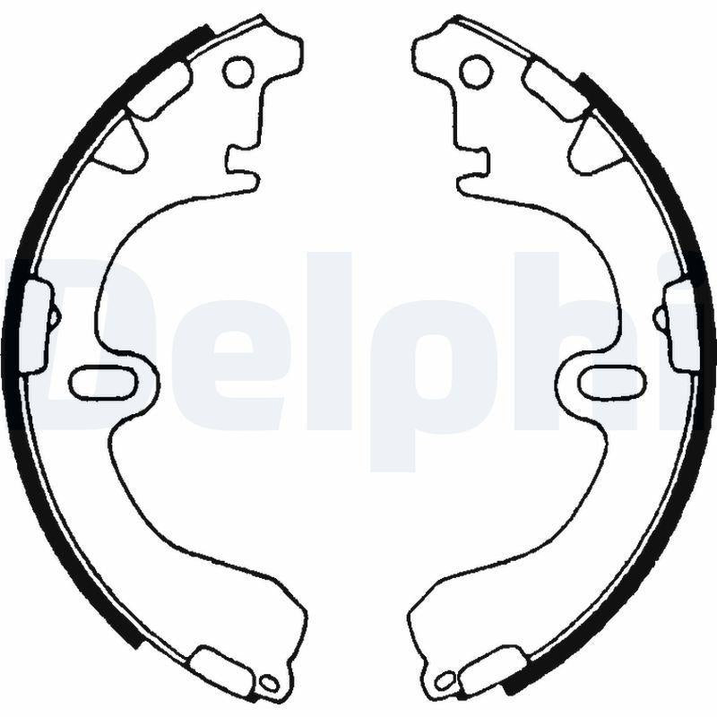 Delphi LS1315 Brake Shoe - Precision Fit for Toyota Camry — Brake Cables & Hardware