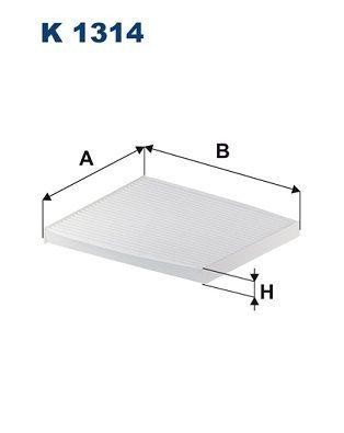 Filtron K1314 Cabin Air Filter Accent-Era i30 1.6 CRDi 12 i20 15 — Air & Cabin Filters