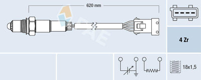 FAE 77166 Lambda Sensor 93-03 Pt-306 1.8-2.0 — Oxygen & Air-Fuel