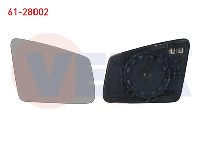 Veka 61-28002 Mirror Glass Right Heated Mercedes C Series (W204) 2007-2014 — Mirrors