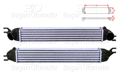 Wisco 3113811-00 Turbo Radiator (Intercooler) 540X82x64 Mini Cooper S R56 R55 Clubman R57 Convertible R58 — Radiators & Fans