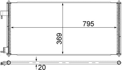 Mahle AC689000S A/C Condenser Ford Connect 1.8 TDCi 02-13 — Condensers & Evaporators
