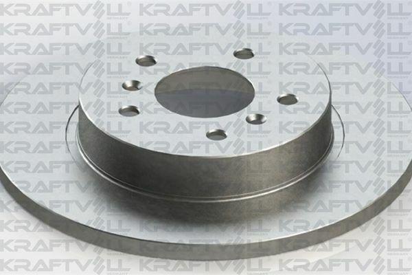 KRAFTVOLL Rear Brake Disc (Mirror) Straight - Nissan Qashqai 2013- & X-Trail T32 14- & Renault Kadjar — Brake Rotors & Drums