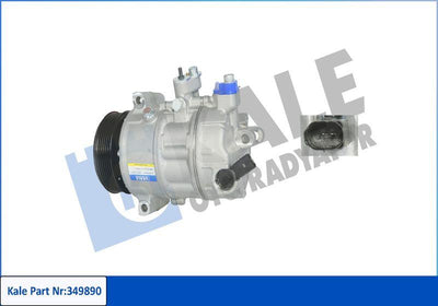 Kale 349890 A/C Compressor VW Golf V-VI-VII, Jetta III-IV, Caddy III, Passat CC, Tiguan, Touran 1.4-2.0 TDI/TFSI