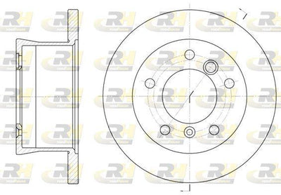 ROADHOUSE 6566.00 Brake Disc G Class W460 03 79-07 93 — Brake Rotors & Drums