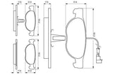 BOSCH 0986424246 Brake Pads - Front Set for Brava, Bravo I, Marea