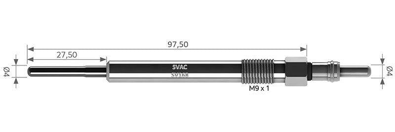 SVAC Opel Astra J Glow Plug - Compatible with A13DTE Engines — Coils & Plugs
