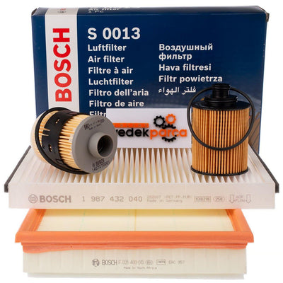 Bosch Opel Astra H 1.3 Diesel Scheduled Service Filter Set Ufi Type Oil with Filter — Maintenance & Service Kits