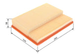 BOSCH Air Filter 1457433752 - Optimized Air Filter for C-Series W202 — Air & Cabin Filters